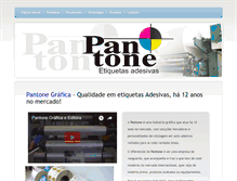 Tablet Screenshot of pantonegrafica.com.br